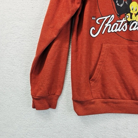 Loony Tunes Bugs Bunny Woman's Pullover Hoodie Sweatshirt XL 15-16 Pouch Pocket - Picture 5 of 10